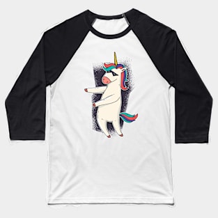 Unicorn doing the Floss Baseball T-Shirt